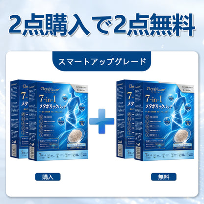 ピュアオーシャンオメガ3配合（深海由来）🌊 CleraNaure® 7-in-1 メタボリック＆シェイプアップパッチ — 海洋バイオリズムで整える新習慣🔵